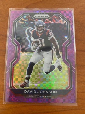 2020 Panini Prizm Football David Johnson Purple Power /49 Texans     