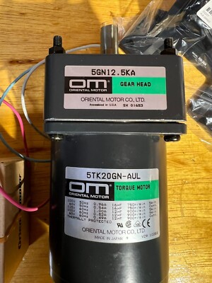 Oriental Motor 5TK20GN-AUL/5GN12.5KA Torque Motor Gear Head