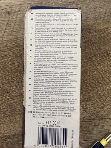 Lot of 2 x STAEDTLER Mars Micro 775 0.3mm Mechanical Pencils Precision Drafting