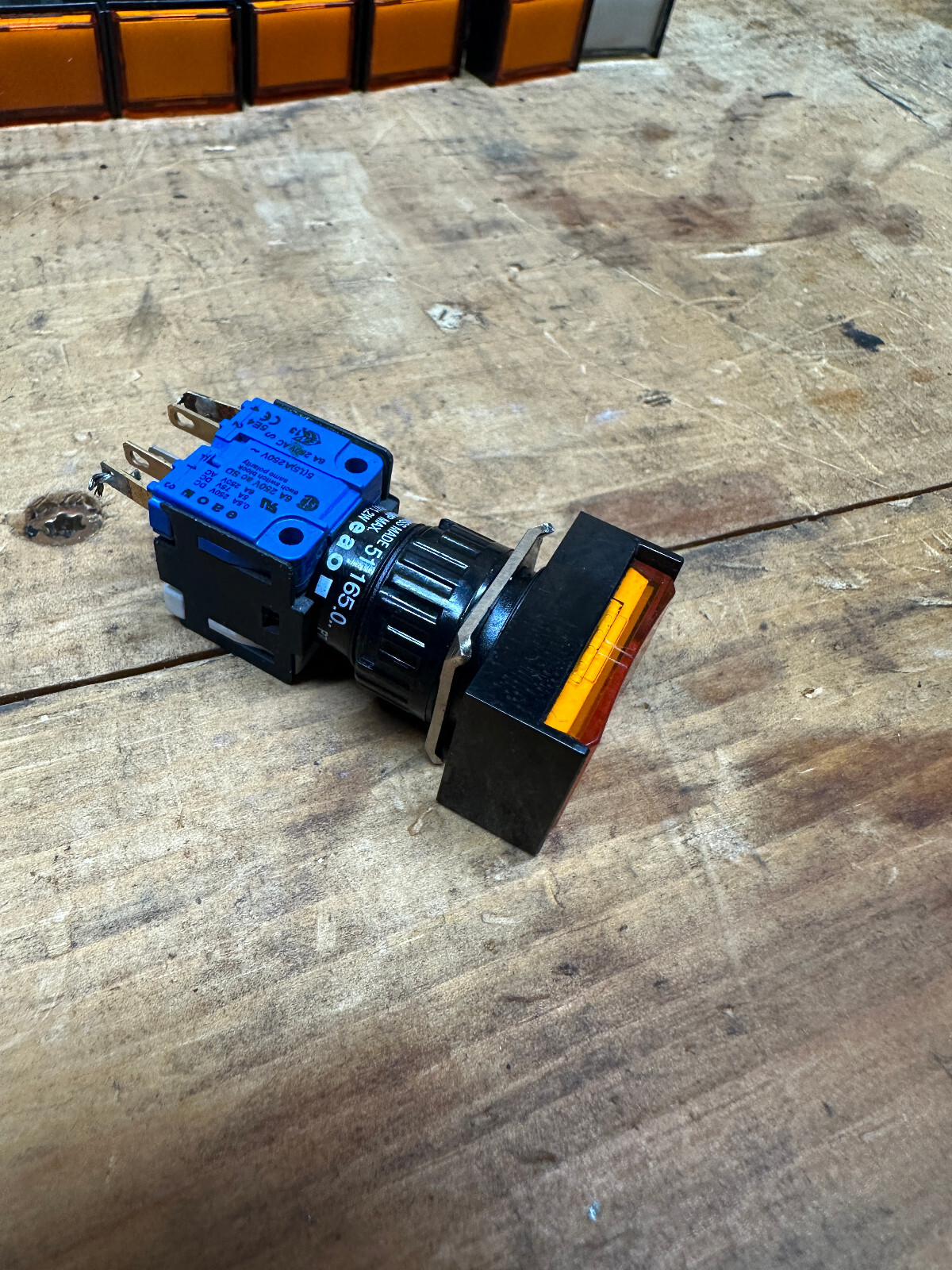 EAO 51-165.0 Push Button Switch Red Lamp W/ 51.971.022 48V