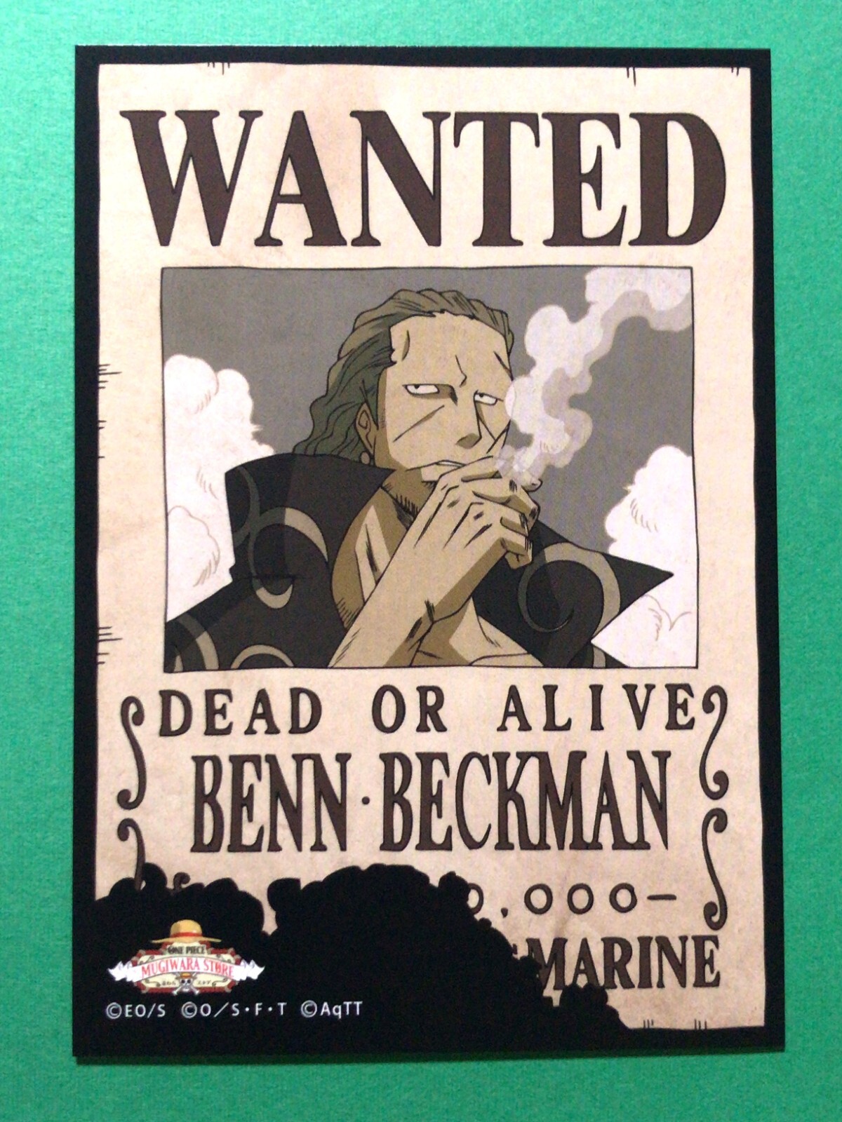 BENN BECKMAN One Piece Wanted Poster style big card JUMP