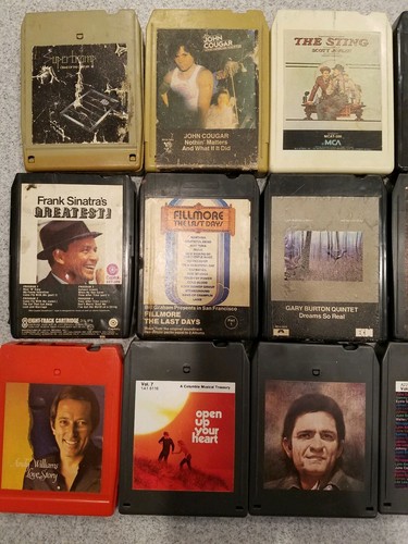 Vintage 8 track tapes - Lot of 12