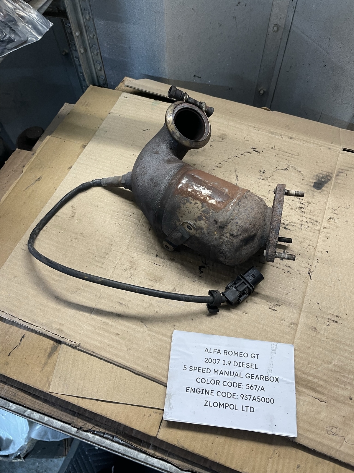Alfa Romeo GT 2007 1.9 Diesel 937A5000 - Catalytic Converter 55192190
