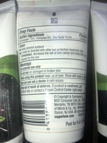 3 Coppertone Tattoo Guard SPF 50 Sunscreen Lotion 2oz