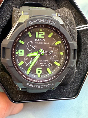 Casio G-Shock G-1400 Gravity Defier Solar Men Watch Green G-1400D-1A3DR rare New