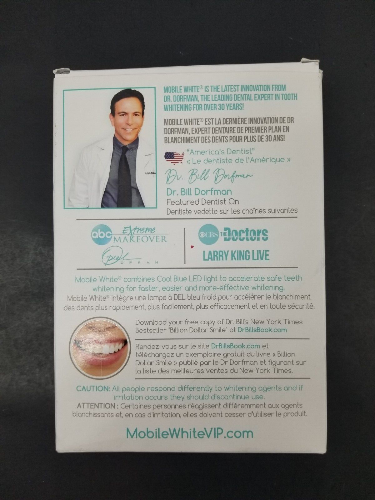 Mobile White Advanced Teeth Whitening Kit VIP Edition Brighter Whiter Teeth READ