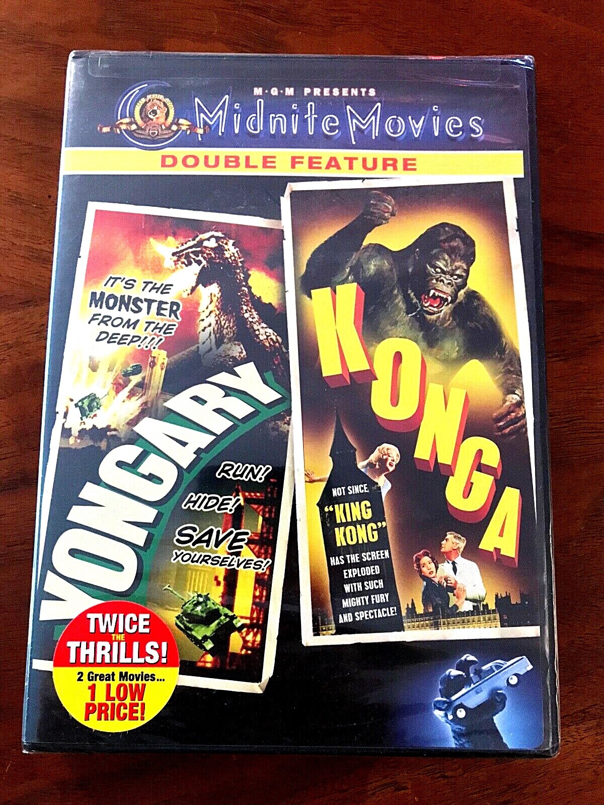 Yongary (1967)/Konga (1961) DVD MGM Midnite Movies Double