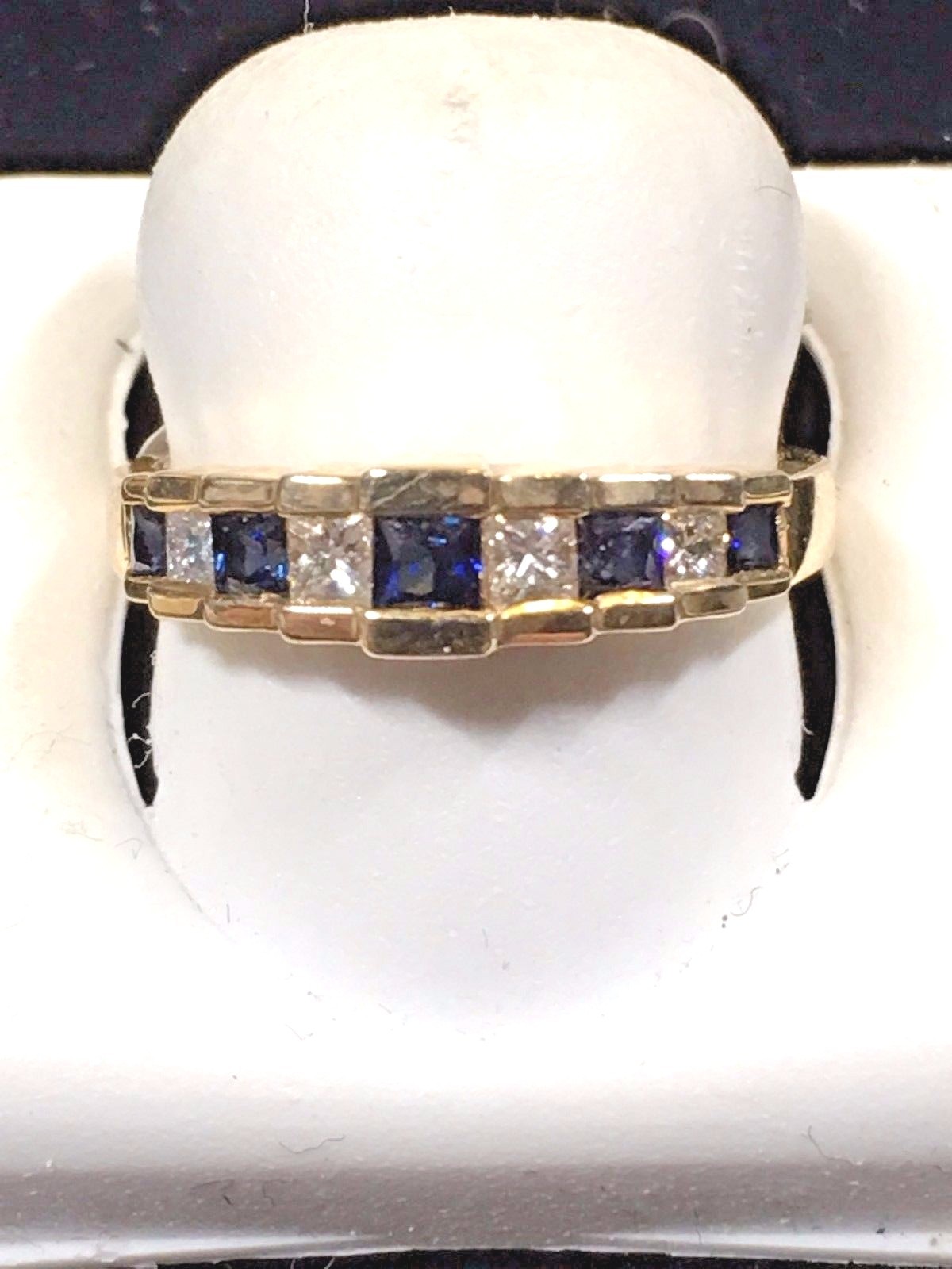 Ladies Sapphire + Diamond Ring