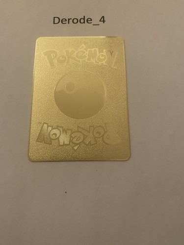 Pokemon Karte Rayquaza Goldstar Metal Card New