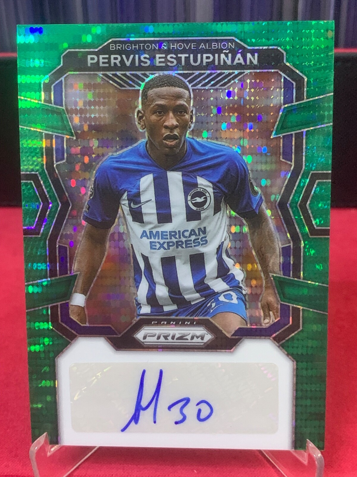 2023-24 Panini Prizm EPL Pervis Estupinan Signatures Auto