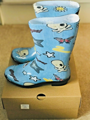 UGG Kids Raana Patches Wellies Waterproof Rain Boot Size UK 3