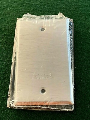 Red Dot Wet Location Blank Cover Plate Silver 97B3