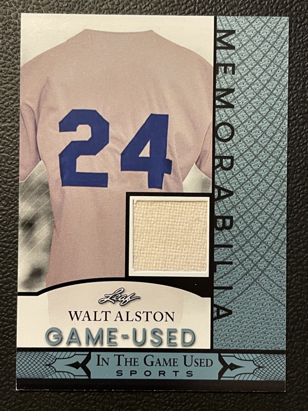2024 Leaf In The Game Used Memorabilia Blue Walt Alston Jersey