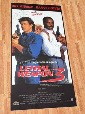 LETHAL WEAPON 3 Original Daybill Movie Poster Mel Gibson Danny Glover Joe Pesci