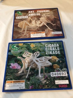 2 IQ Assembling Products Cicada SC006 040692& Ant Fournier  040692 Building Kit 
