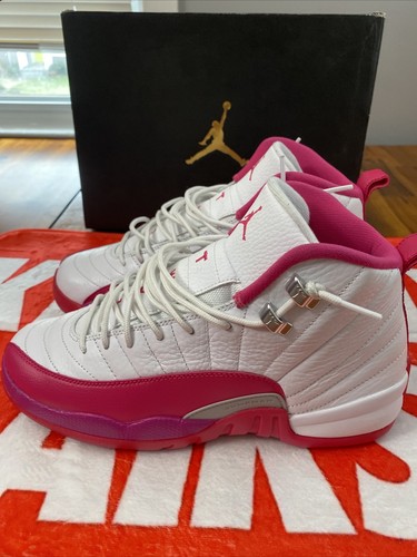 8.5Y/8.5M-Air Jordan 12 Retro GG “Vivid Pink” 510815 109