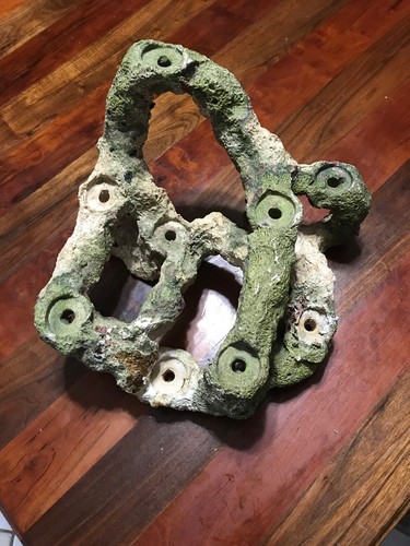 9 HOLE CERAMIC FRAG ROCK display cave structure, FRAG DISPLAY PROPOGATION Tonga