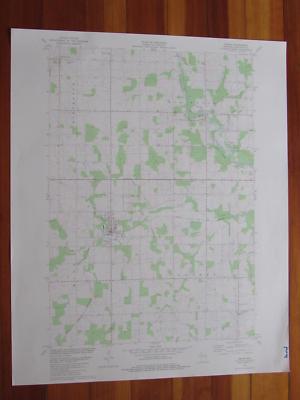 Edgar Wisconsin 1982 Original Vintage USGS Topo Map