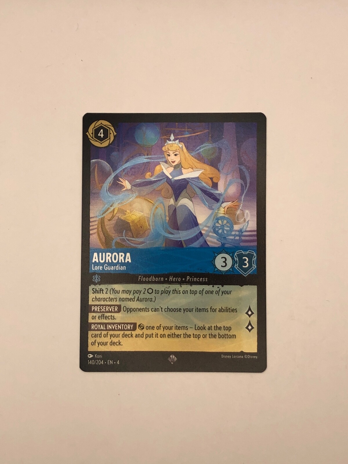 LORCANA オーロラ Aurora Lore Guardian PSA 9 MINT Foil 140/204 Disney Lorcana