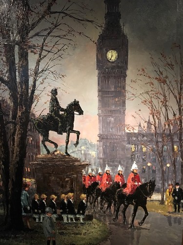 Big Ben Oil Painting By Robert Lebron