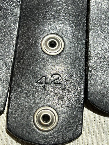 Pre-owned Handmade Robins Jean, Hand Made Leather Belt W/ Blk Swarovsky 100% Hand Made In Italy