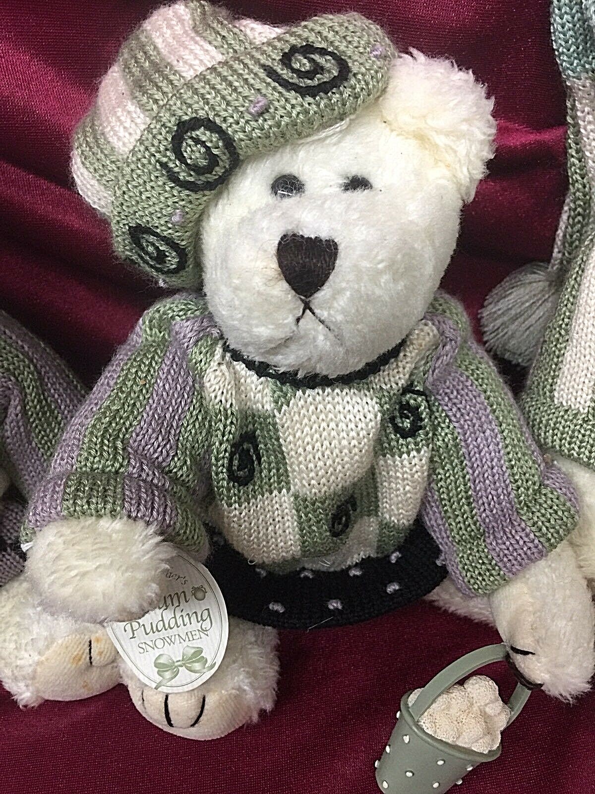 Lot of 3 ~ PLUM PUDDING SNOWMEN Miss Heather's Plush 12