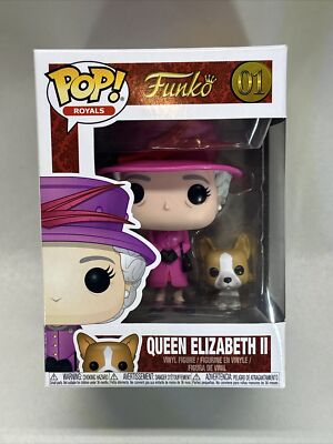 Funko Pop! Royals: Queen Elizabeth II #01 (with Corgi) NEW