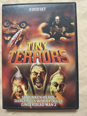 Tiny Terrors (DVD) Shrunken Heads, Gingerbread Man 2, Dangerous worry dolls
