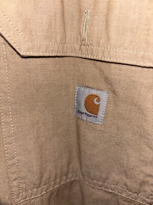 carhartt button Short Sleeve shirt L (Left Breast Logo)
