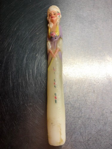 Antique Figural Decorative Edwardian Style Candle