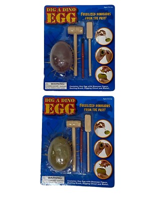 TOYI Dig a Dino Egg Kit Craft Archeology Science Discover Kids Fossilized Fossil