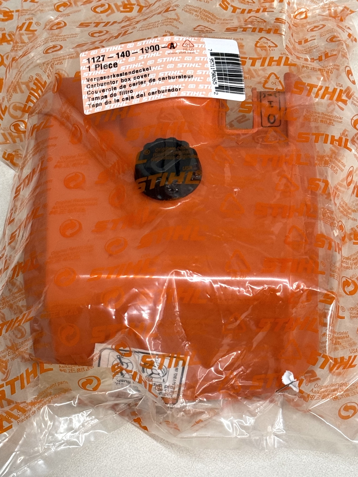 STIHL OEM CARBURETOR BOX COVER 1127 140 1900 A FOR 029 039 MS310 MS290 MS390 MS - Picture 3 of 3