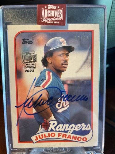 2023 Topps Archives Signature Series Julio Franco Auto