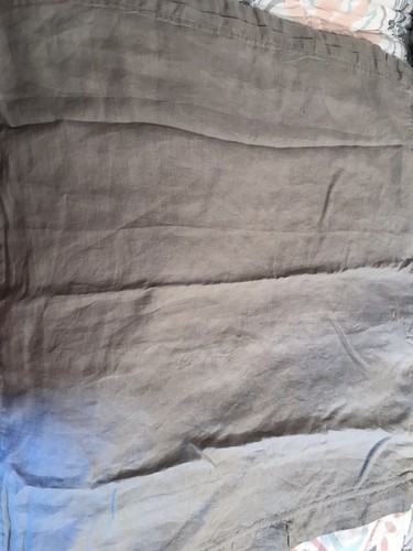 Fieldcrest Linen Pillow Sham Gray Euro 26