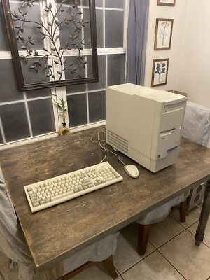 Vintage IBM Aptiva Desktop Computer - 32 Mb RAM Win 1998 WORKS! IBM KEYBOARD!