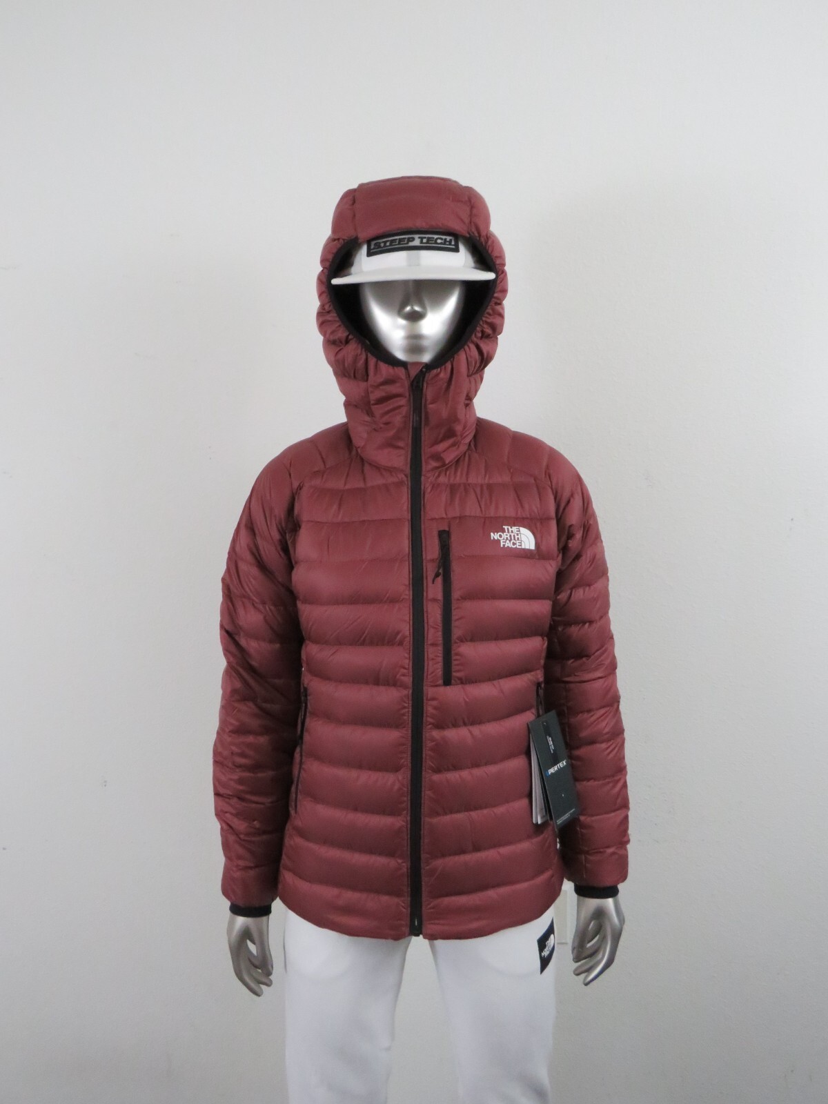 Pre-owned The North Face Womens  Summit Breithorn 800-down Hoodie Insulated Jacket - Ginger In Wild Ginger