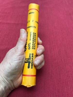 inert dynamite stick, Unigel. Great for airsoft, paintball, or cosplay games
