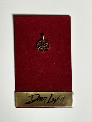 Dan Levin 14K Gold Snowflake Pendant 1981 COA NOS