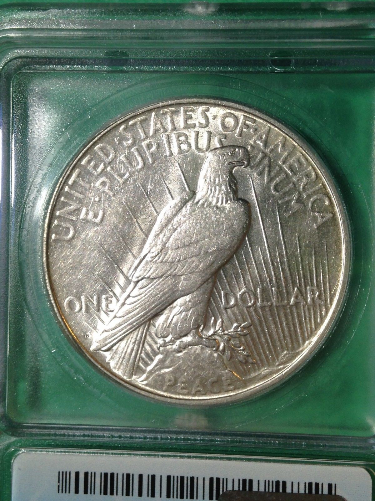 1927-D Peace Silver Dollar AU53 Denver Mint White Gems Are Tough Finds