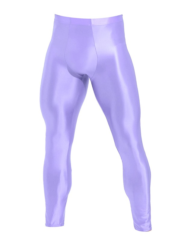 IEFiEL Herren Glänzende Nylon-Strumpfhose Mit Offenem Schritt – Atmungsaktive, Körperbetonte Leggings Für Besondere Nächte, Dates & Verkleidungen
