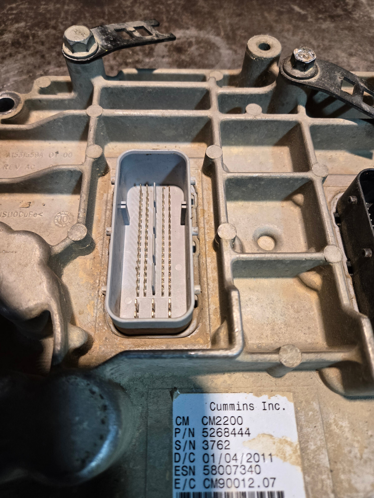 2010-2012 DODGE RAM 2500/3500 ECM 6.7 PCM ECU 5268444 CUMMINS CM2200 - Picture 4 of 8