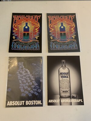 Absolut Vodka Advertising Post Card Lot (4)