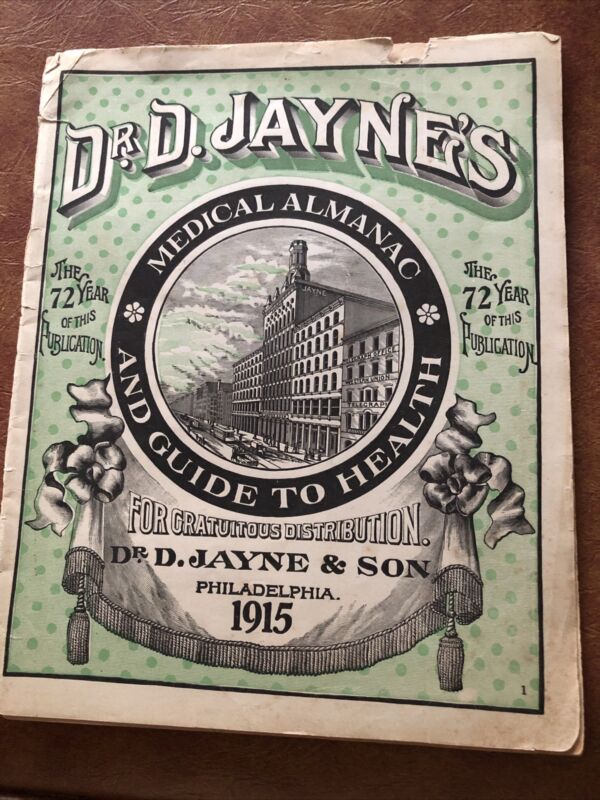 Vintage Booklet 1915 Dr D Jayne