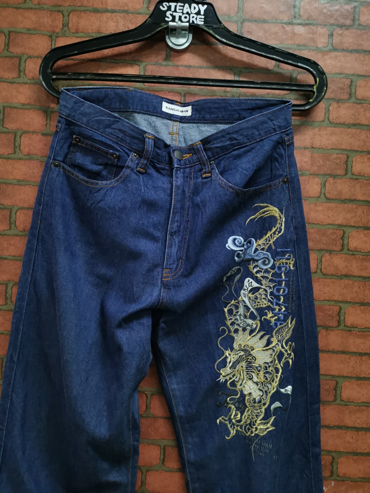 【L】Ninety-nine Genesis embroidered denim Genesis embroidered denim – Ninety-nine