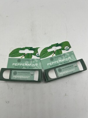 (2) Peppermint rareEssence Aromatherapy Relax Aroma Inhaler Essential Oil Mist