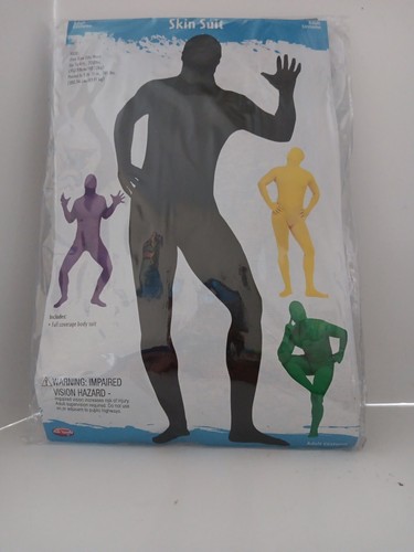 BLACK SKIN SUIT ADULT SIZE STANDARD UNISEX HALLOWEEN COSTUME