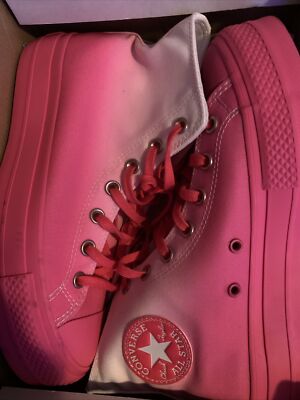 Womens Converse Chuck Taylor All Star Hi Lift Strawberry Jam Gradient Platform 7