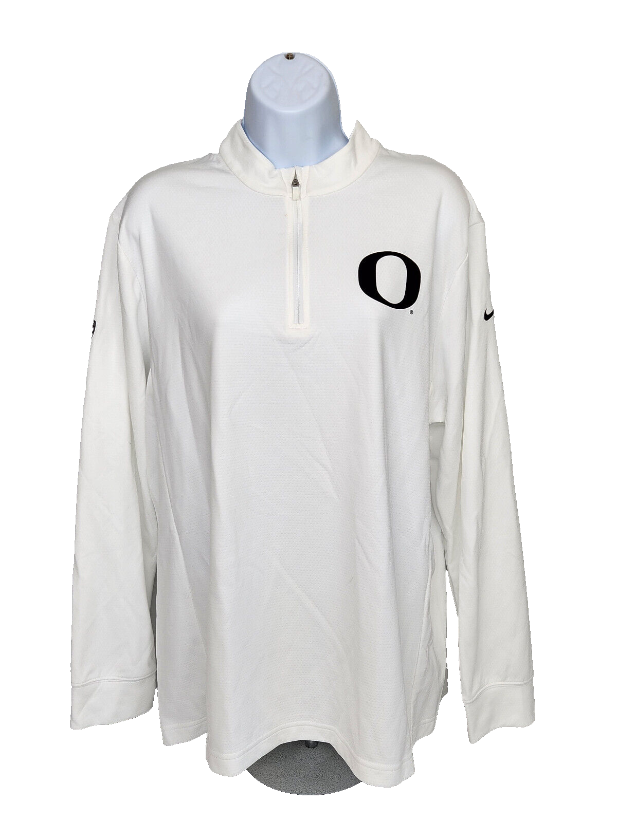 NCAA Oregon大学 フルジップジャケット　海外限定 Oregon DUCKS Track & Field TEAM ISSUED Nike Dri-Fit 1/4 Zip