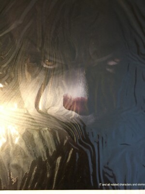 PENNYWISE ''IT'' WINDOW CLING WARNER BROS./NEW LINE CINEMA RUBIES 12.5'' X 12.5''