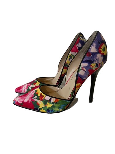 Steve Madden Womens Shoes 8 M Heels Floral Varcity Stiletto